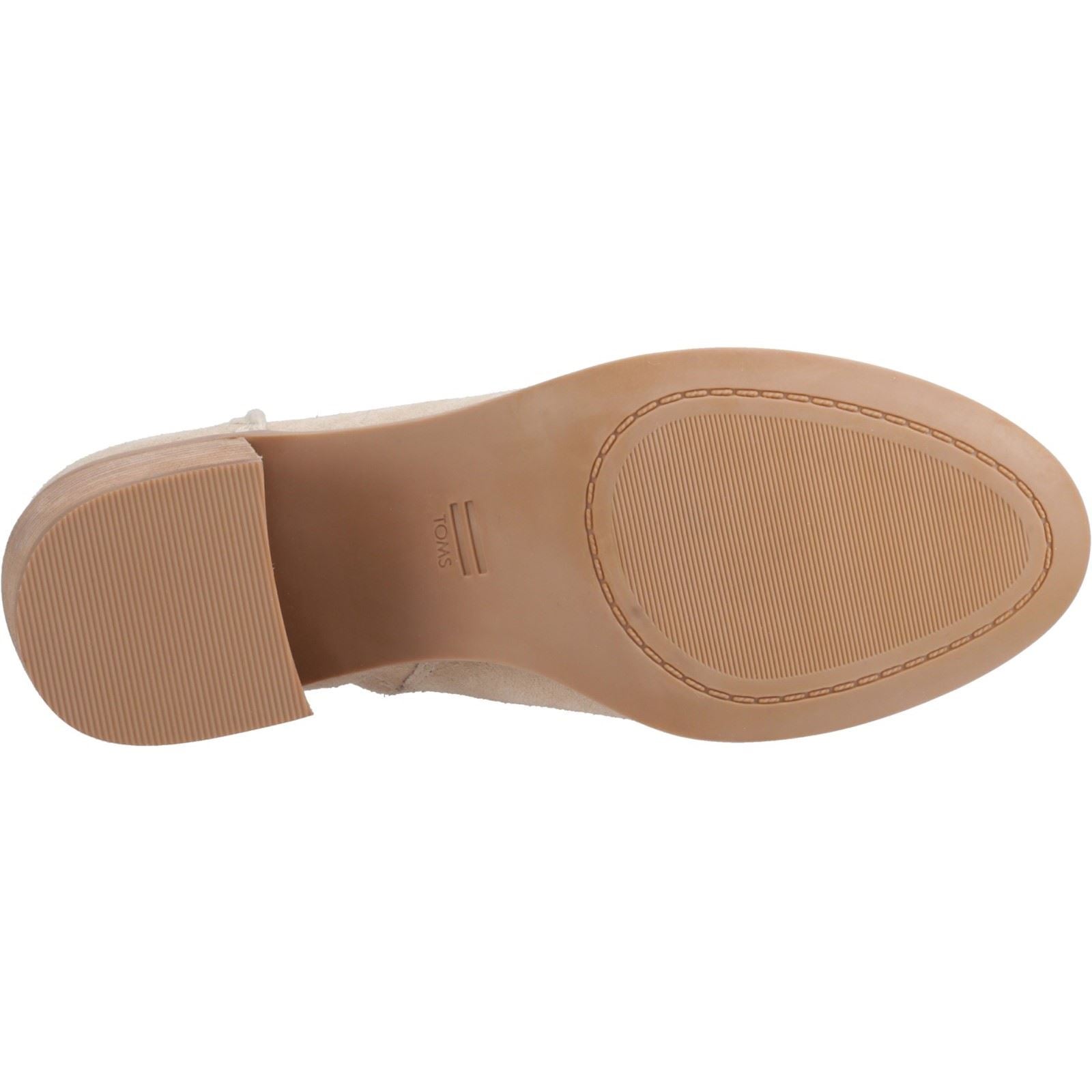 TOMS Evelyn Bottes Naturelles En Cuir Pour Femmes