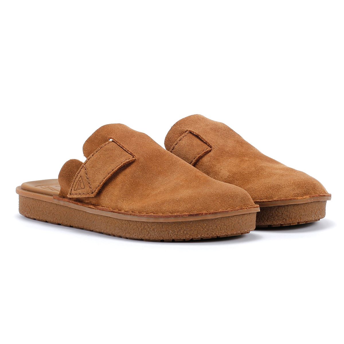 Clarks Main Litton Sabots En Daim Cola Pour Hommes