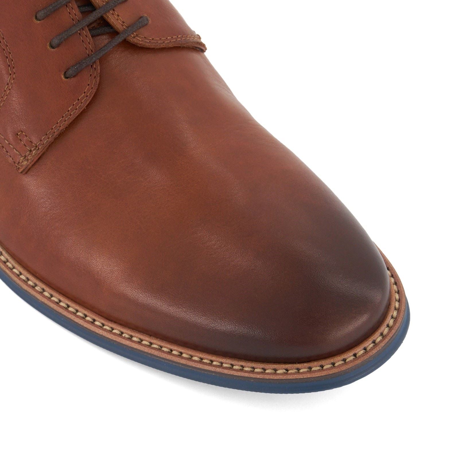 Dune Stanley Chaussures À Lacets En Cuir Pour Homme Couleur Fauve