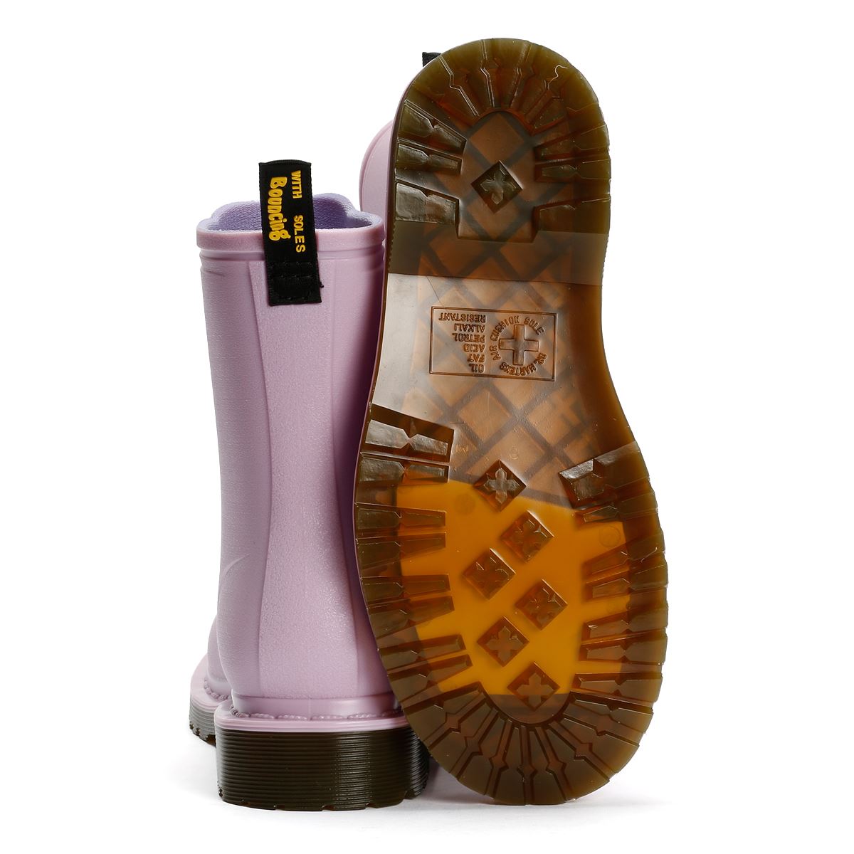 Dr. Martens 1460 Rain Pull On Bottes De Pluie Lilas Pour Femmes
