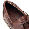 Base London Stern Chaussures Bateau En Cuir Pour Homme, Marron Brûlé
