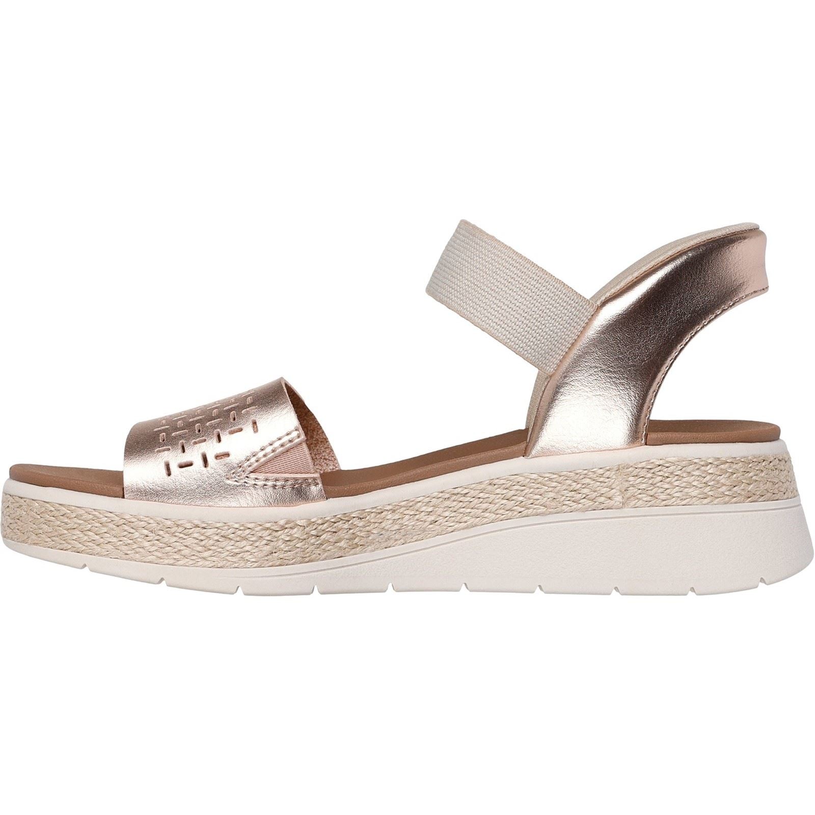 Skechers BOBS Sun Ray Sandales Pour Femmes En Or Rose