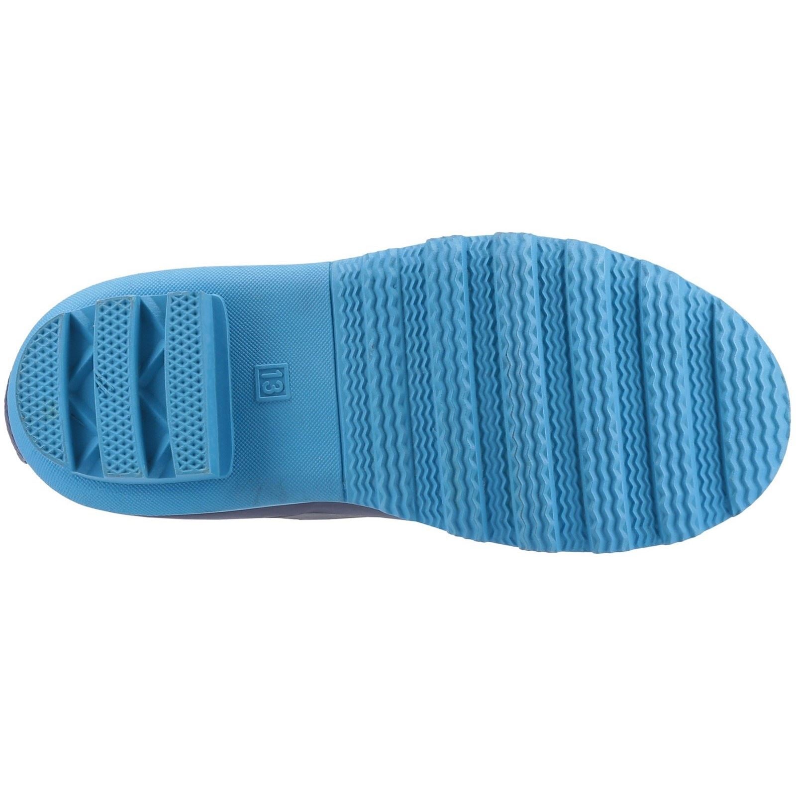 Cotswold Stripe Wellington Bottes Wellington En Caoutchouc Pour Garçons Bleues/Vertes/Jaunes