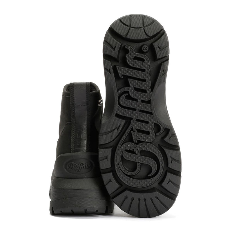 Buffalo Olympia Pull On LO Warm Bottes Noires Pour Femmes