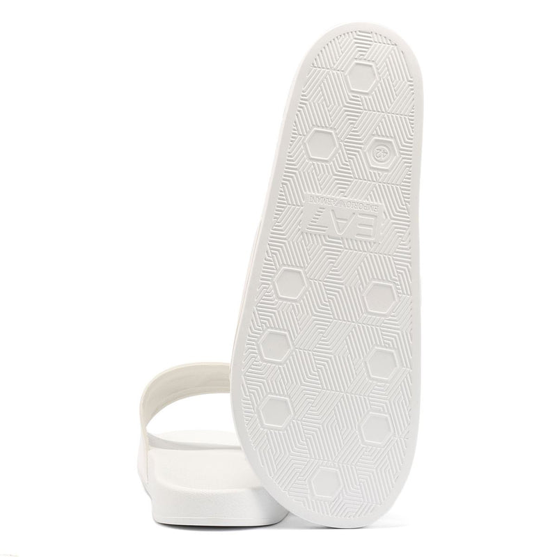 EA7 Water Sports Slide PVC Sandales Blanches Pour Hommes