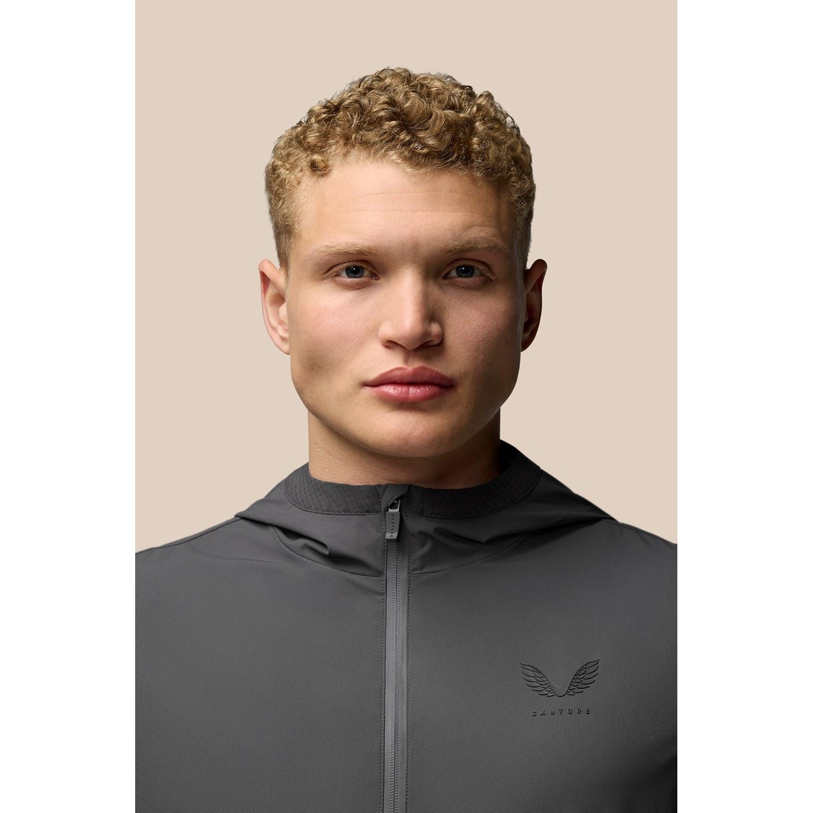 Castore Lightweight Flex Jacket Vestes De Survêtement Grises Pour Hommes