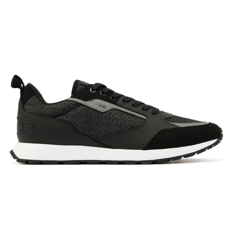 Hugo Icelin Runn Monogram Baskets Noires Pour Hommes