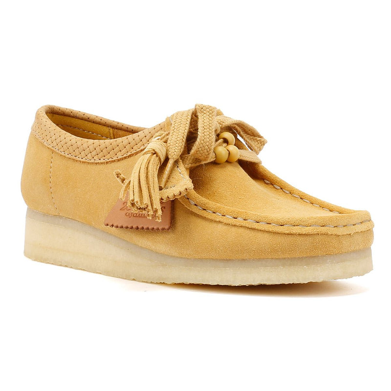 Clarks Originals Wallabee Chaussures Marron Pour Femme En Suède