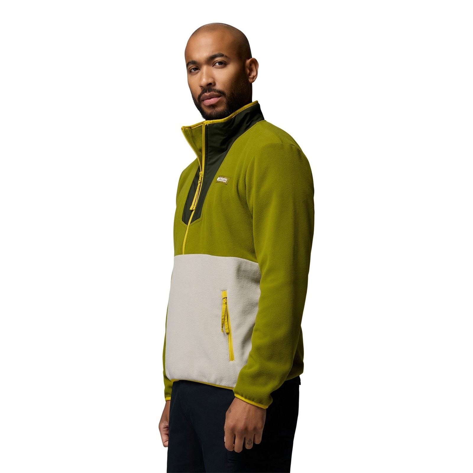Columbia Sequoia Grove Half Zip Veste En Polaire Verte Pour Homme