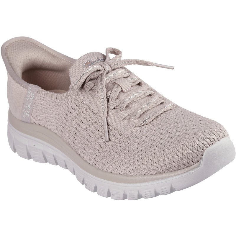 Skechers Graceful First Blush Sneakers En Toile Pour Femmes Taupe