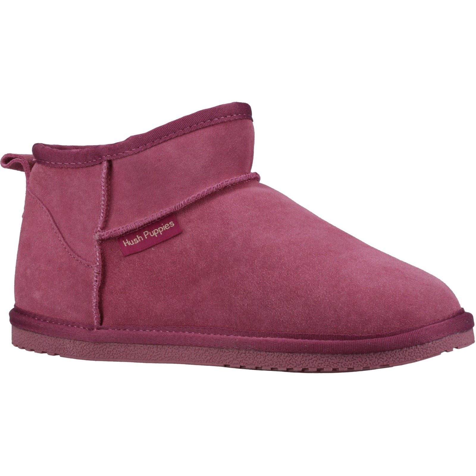Hush Puppies Ashanti Chaussons Roses En Suède Pour Femmes