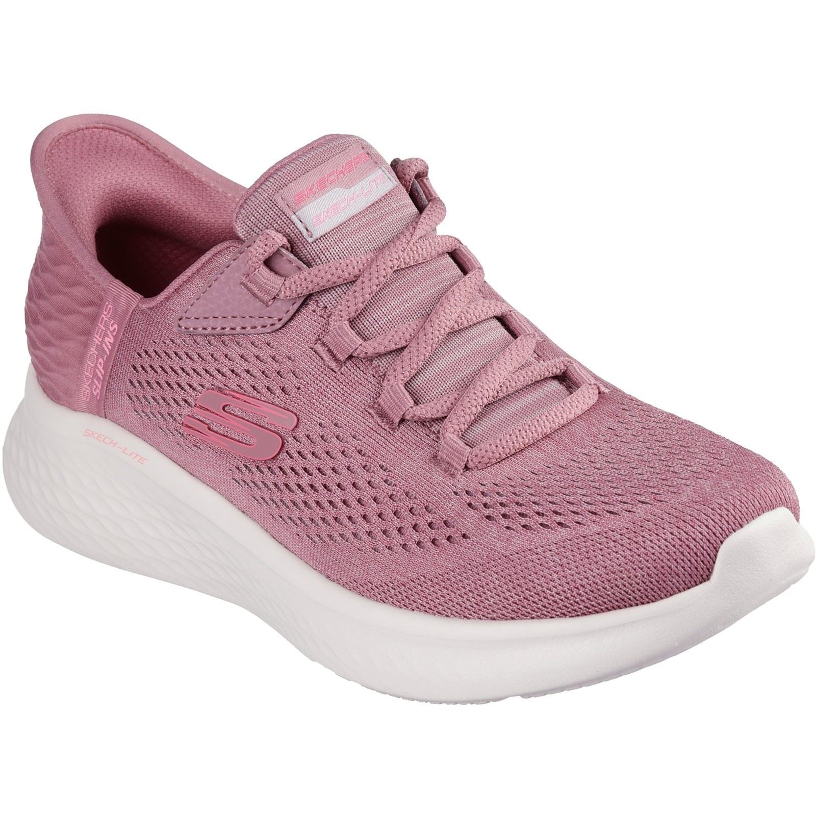 Skechers Skech-Lite Pro Natural Chaussures De Sport En Toile Mauve Foncé Pour Femme
