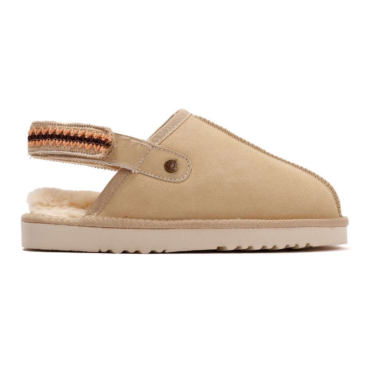 Osprey London The Constellation Pantoufles Beiges En Suède Pour Femmes