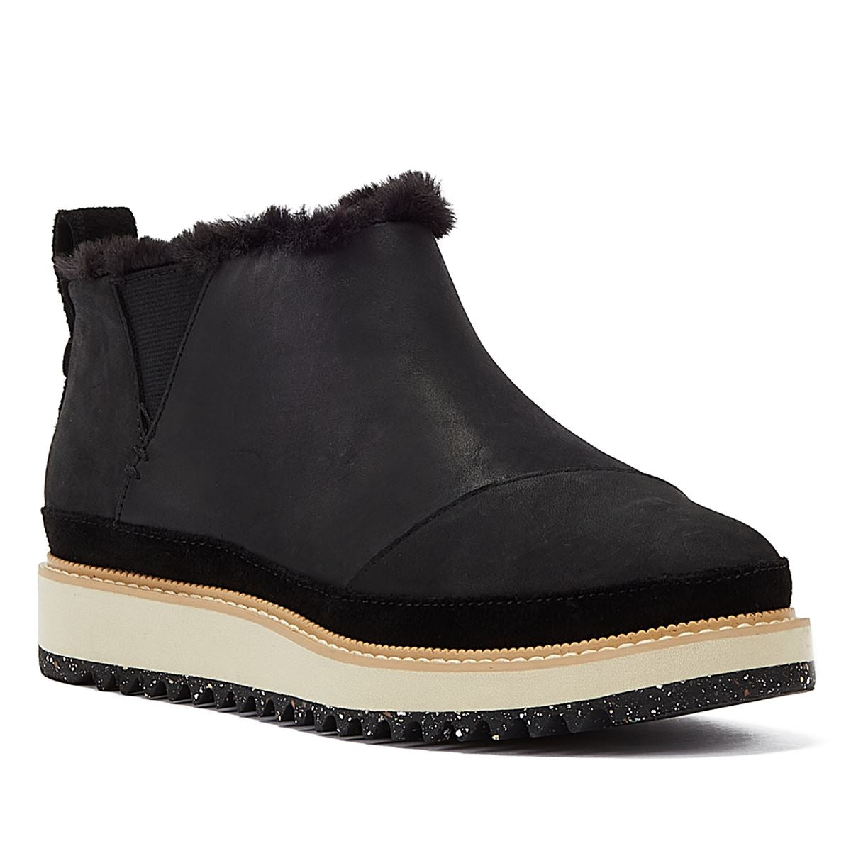 TOMS Bottes Noires Pour Femmes En Nubuck Huilé Marlo
