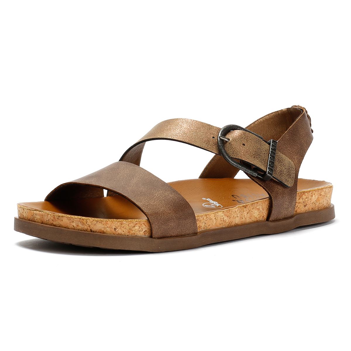 Blowfish Malibu Lance Sandales Brunes Pour Femmes