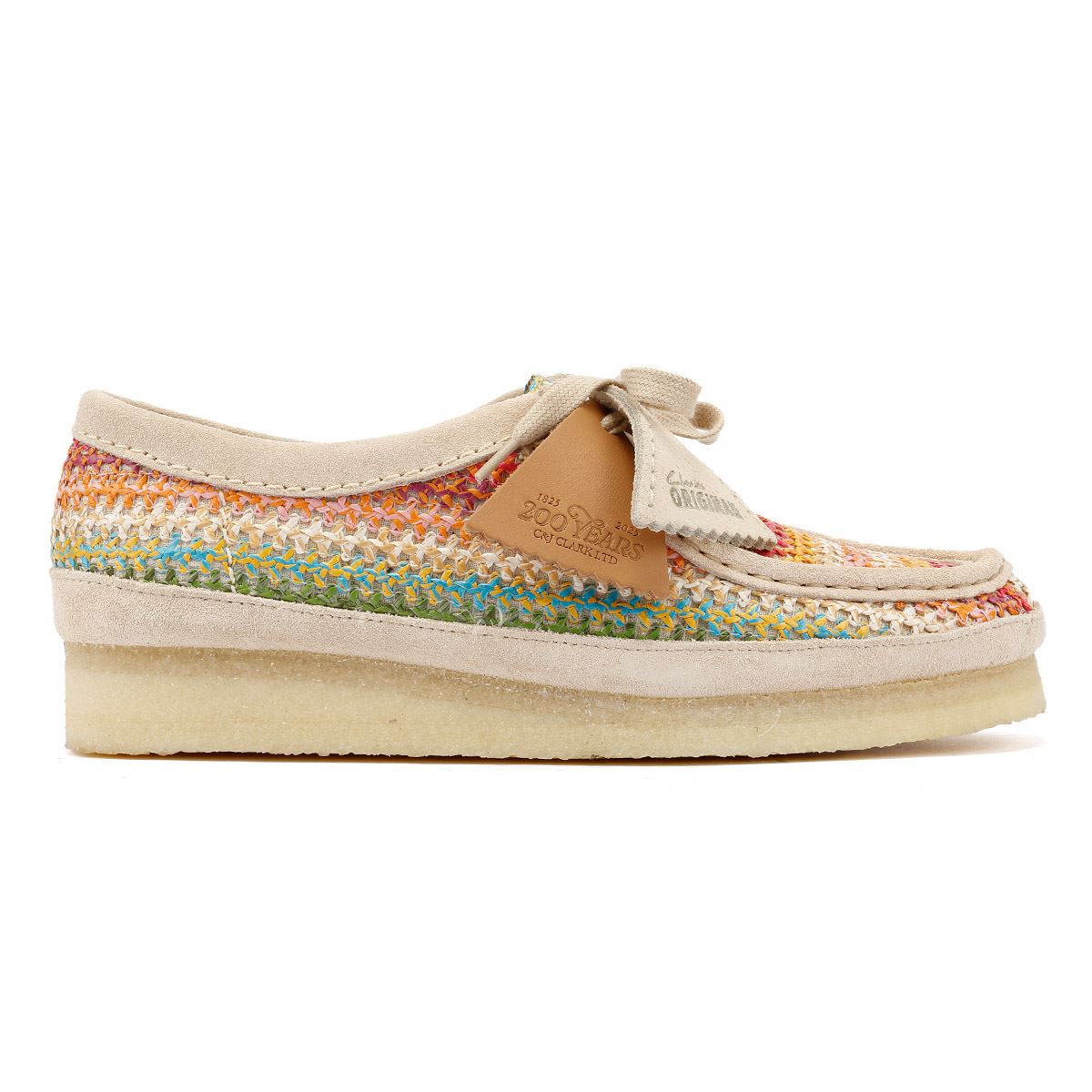 Clarks Originals Wallabee Raffia Chaussures Multicolores Pour Femmes