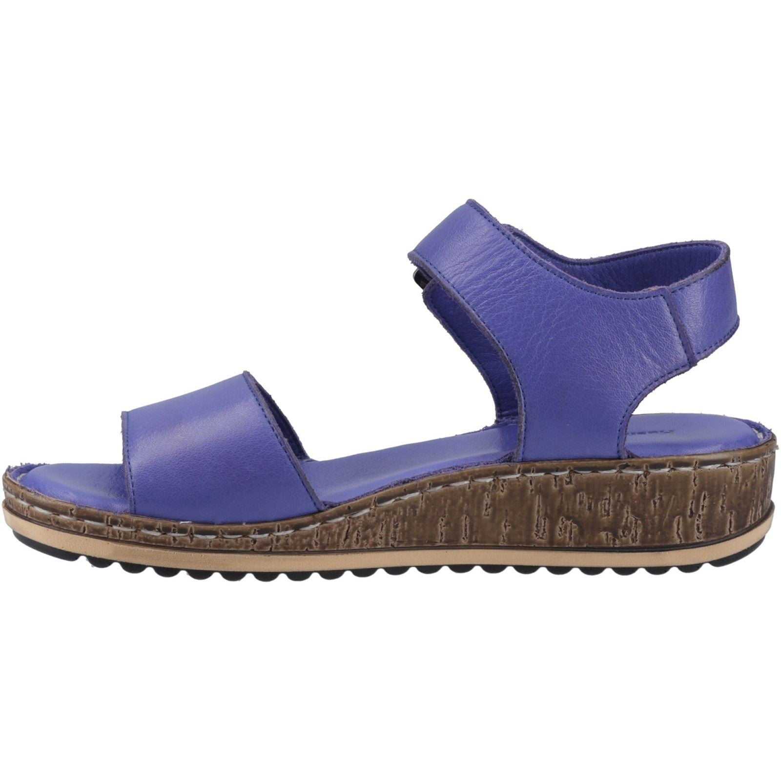 Hush Puppies Ellie Sandales Indigo Pour Femmes En Cuir