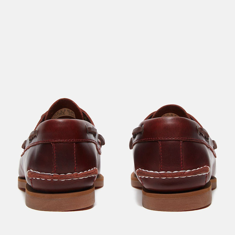 Timberland Classic 2 Eye Chaussures Rouges En Cuir Pour Femmes