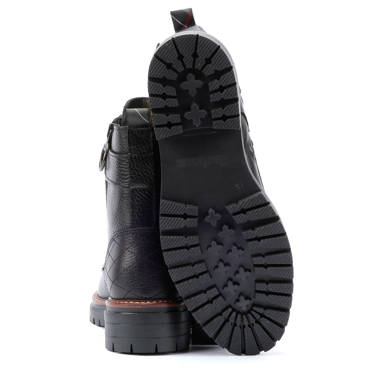 Barbour Heidi Bottes Noires En Cuir Pour Femmes