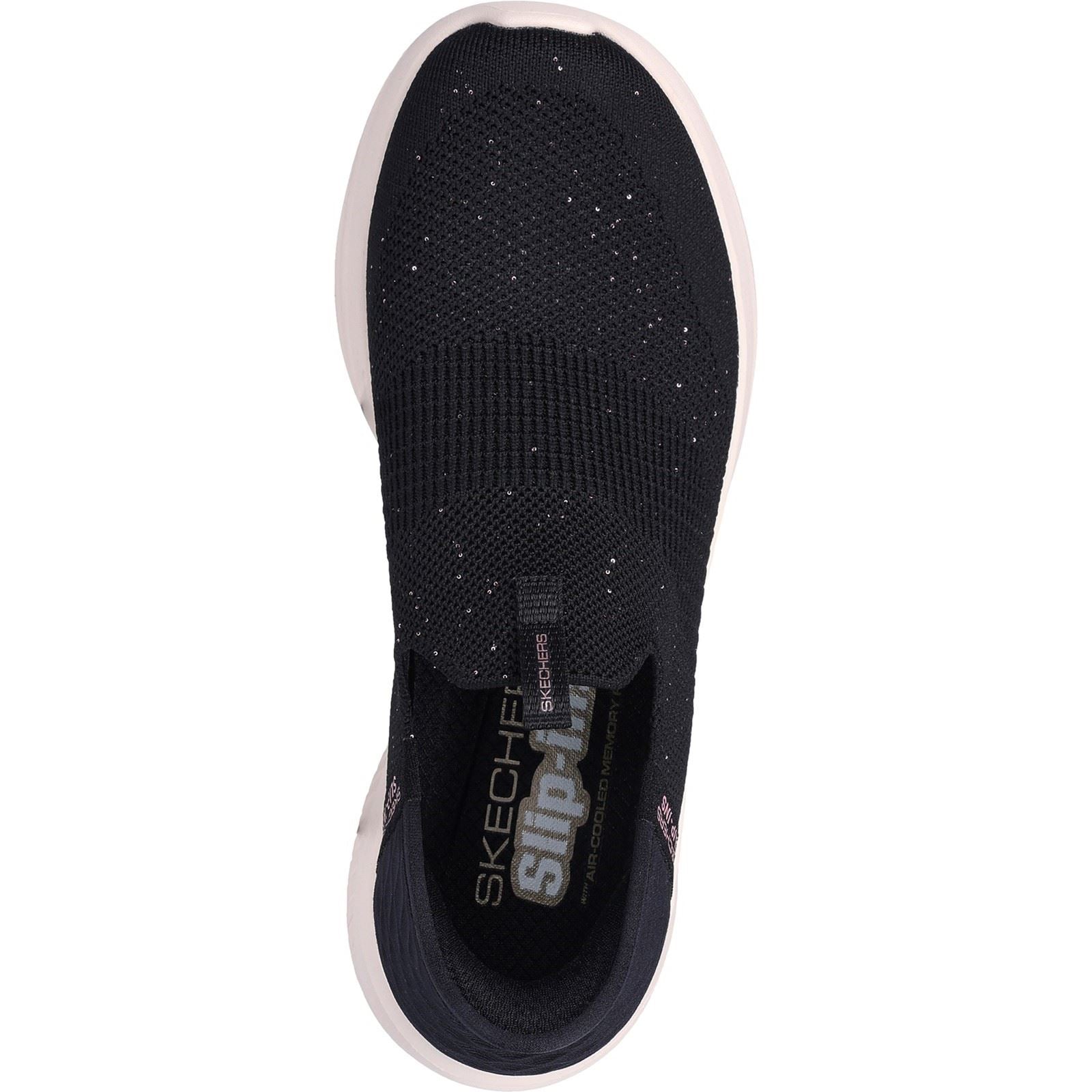 Skechers Ultra Flex 3.0 Sneakers Pour Femmes En Textile Noir/Or Rose