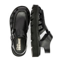 Clarks Originals Meadow Buckle Sandales Noires Pour Femmes En Cuir