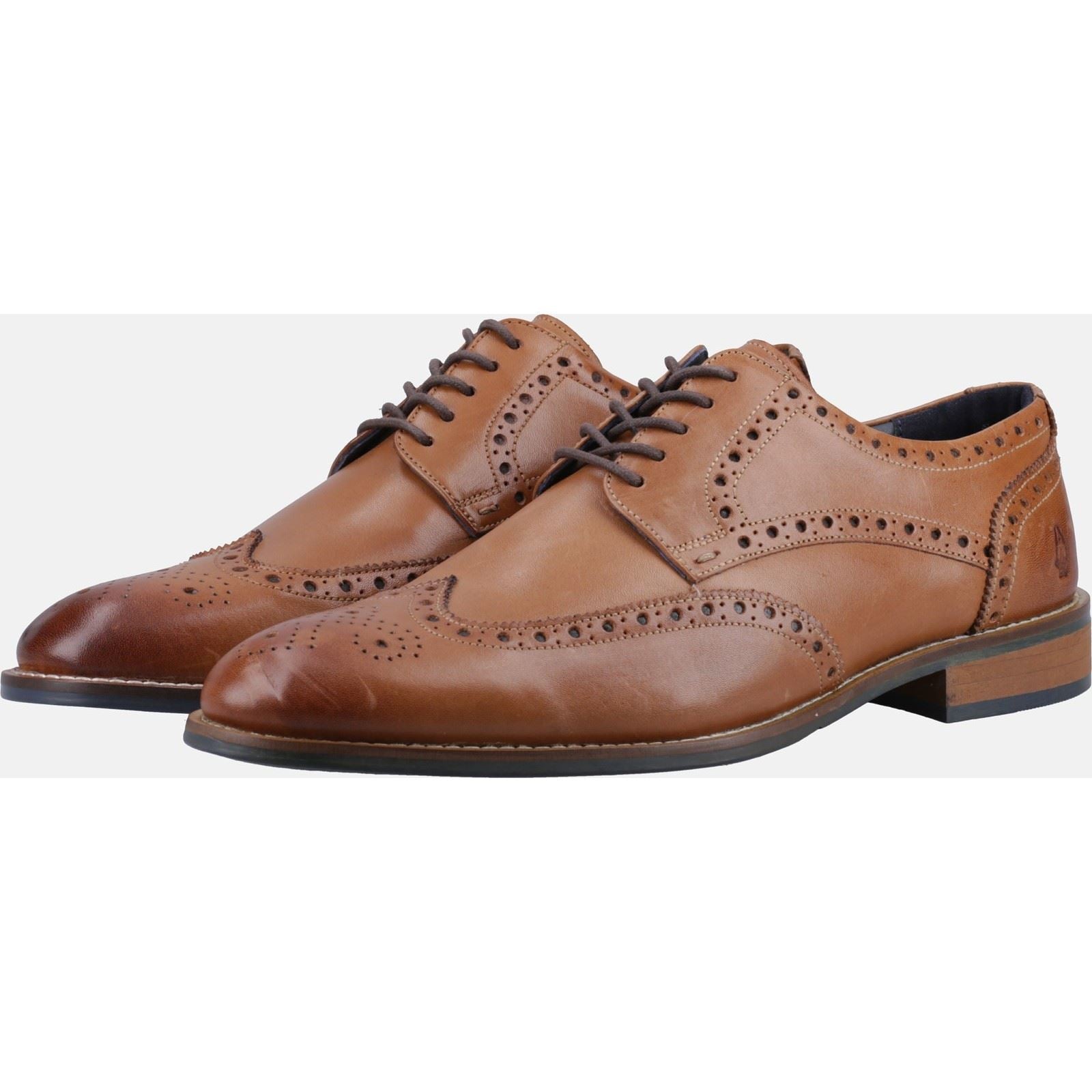 Hush Puppies Dustin Brogue Chaussures Richelieu Homme En Cuir Marron Clair