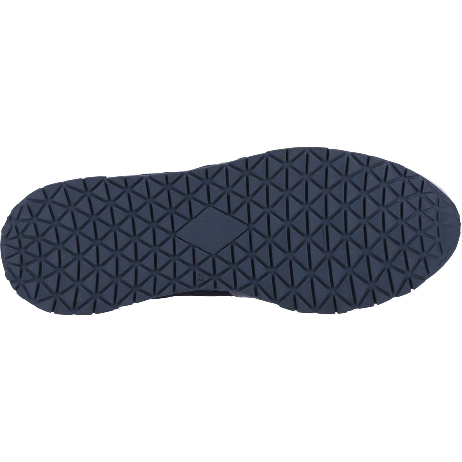 Hush Puppies Christopher Baskets En Cuir Pour Homme, Bleu Marine.