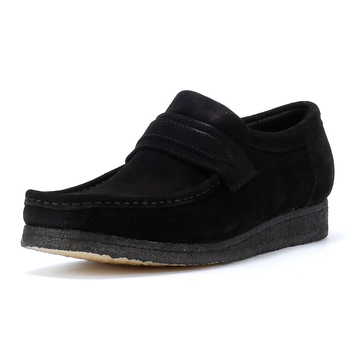 Mules Clarks En Daim Noir – Taille 9 – Femme – Slip On Casual