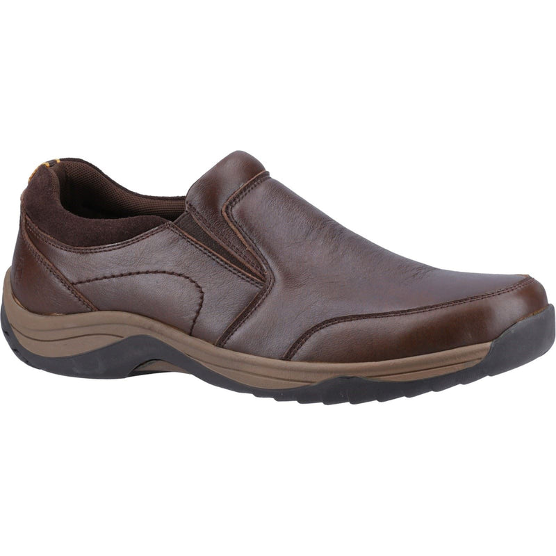 Hush Puppies Donald Chaussures Mocassins Pour Homme En Cuir Café