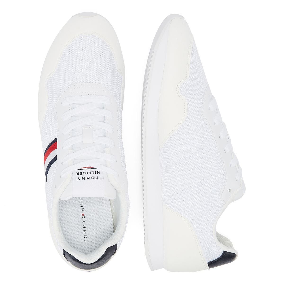 Tommy Hilfiger Core Lo Runner Hommes Blanc Trainer