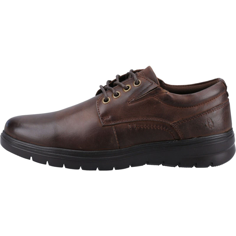 Hush Puppies TRITON LACE UP Chaussures En Cuir Marron À Lacets Pour Homme