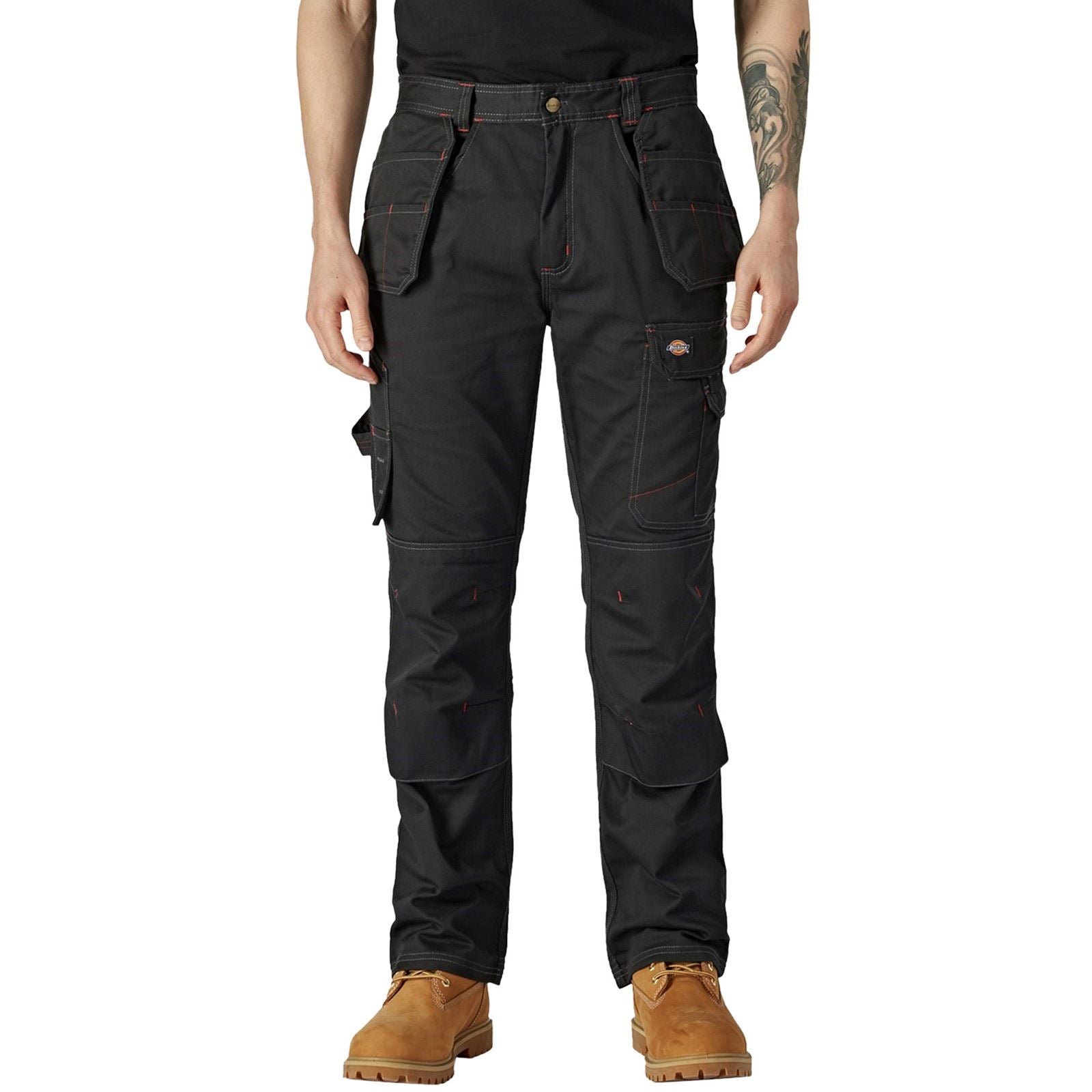 Dickies Redhawk Pro Pantalons De Plein Air Pour Hommes En Polyester Noirs