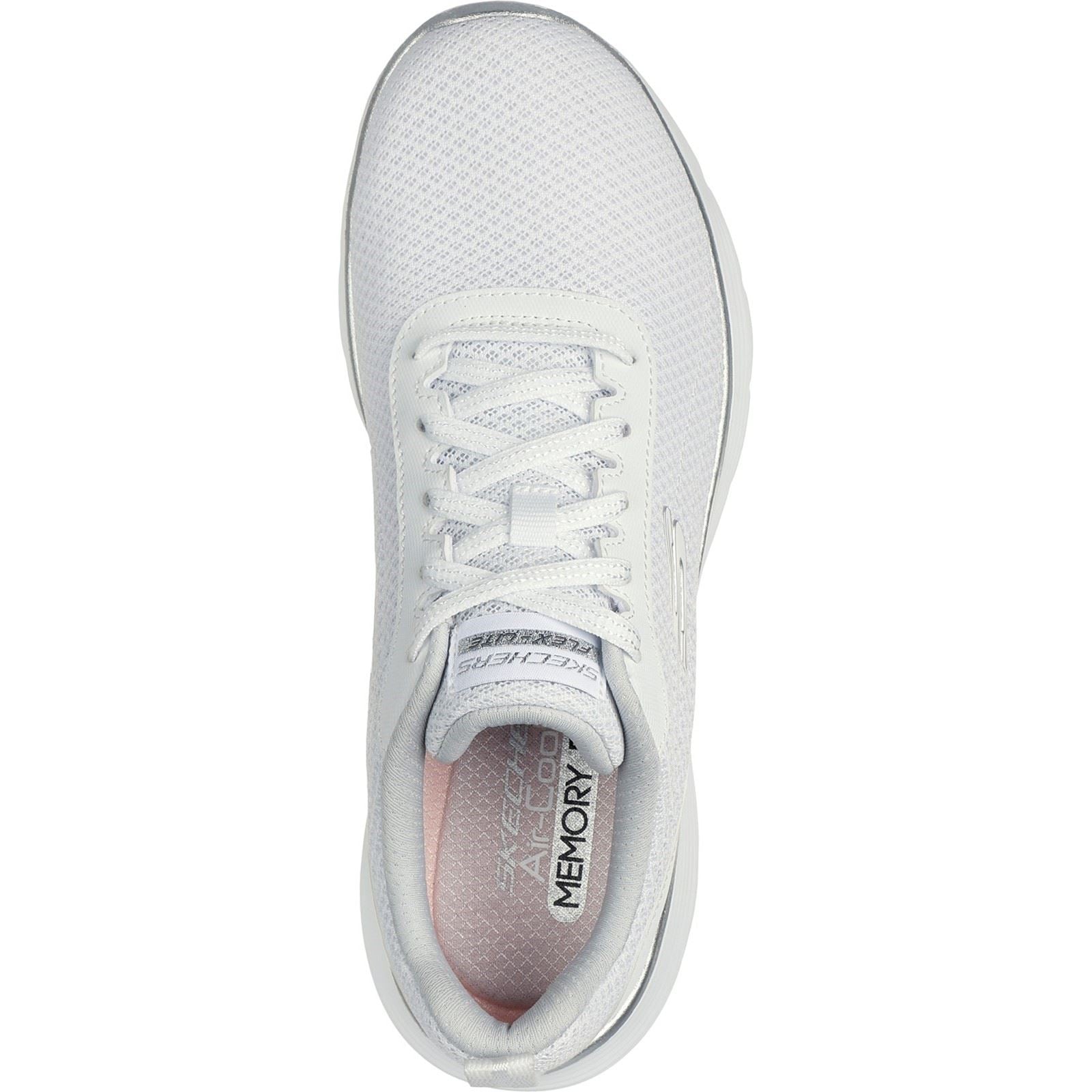 Skechers Flex Appeal 5.0 Uptake Chaussures De Sport Blanc/Argent Pour Femme