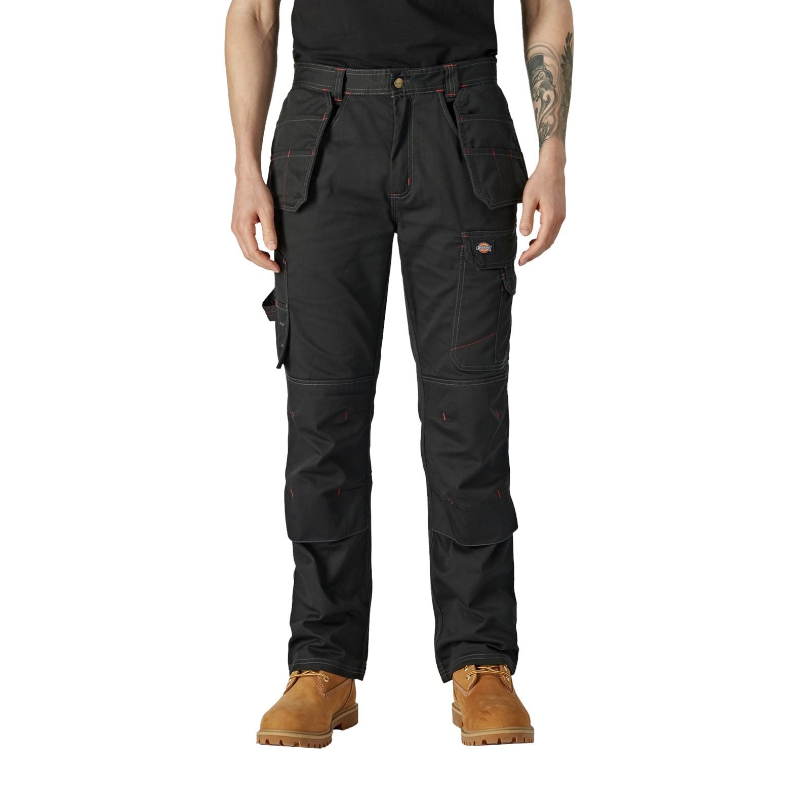 Dickies Redhawk Pro Pantalons De Plein Air Pour Hommes En Polyester Noirs