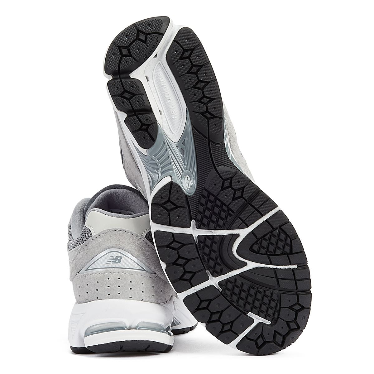 New Balance 2002 Chaussures De Sport En Daim Gris Acier