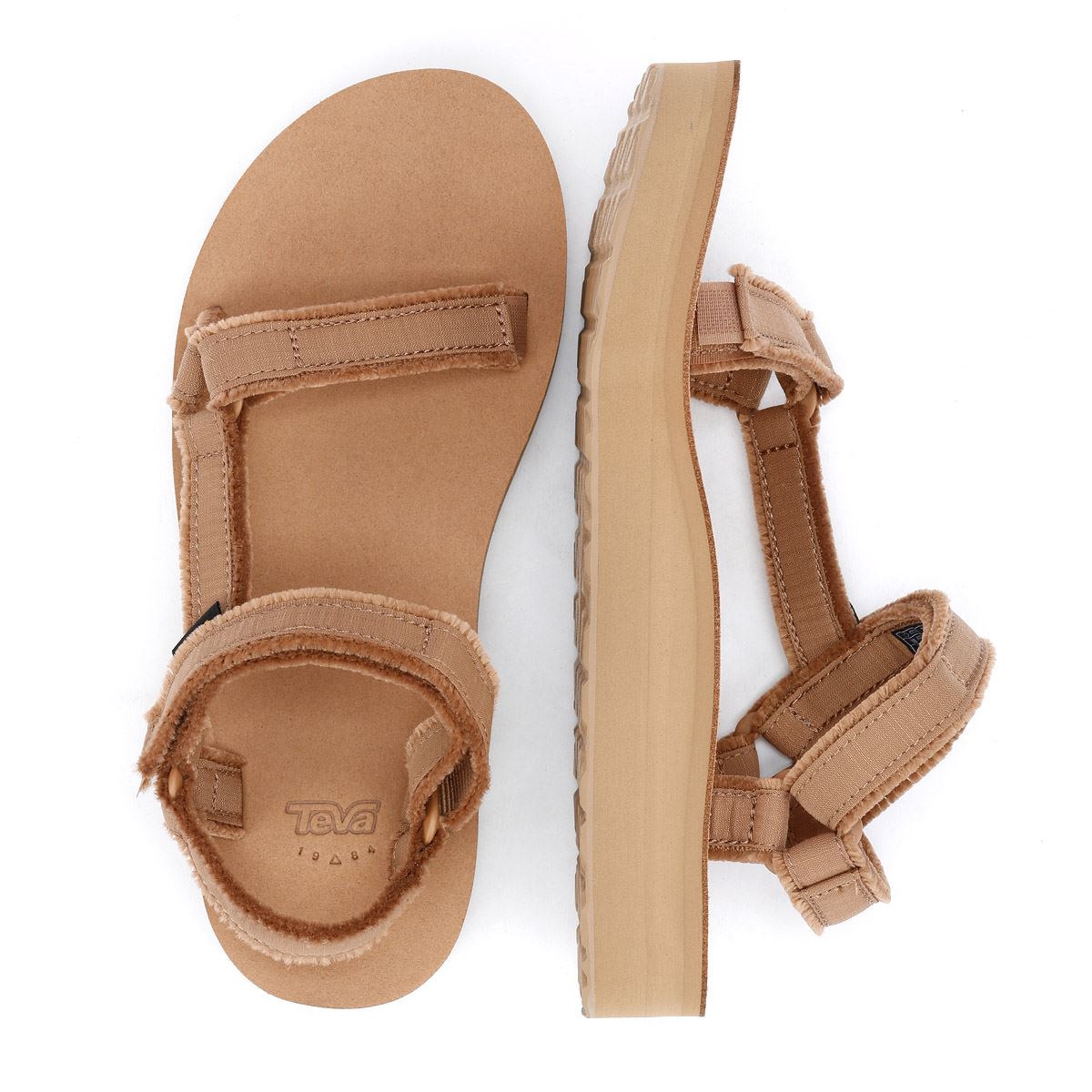 Teva Midform Universal Sandales Beige Pour Femme En Toile