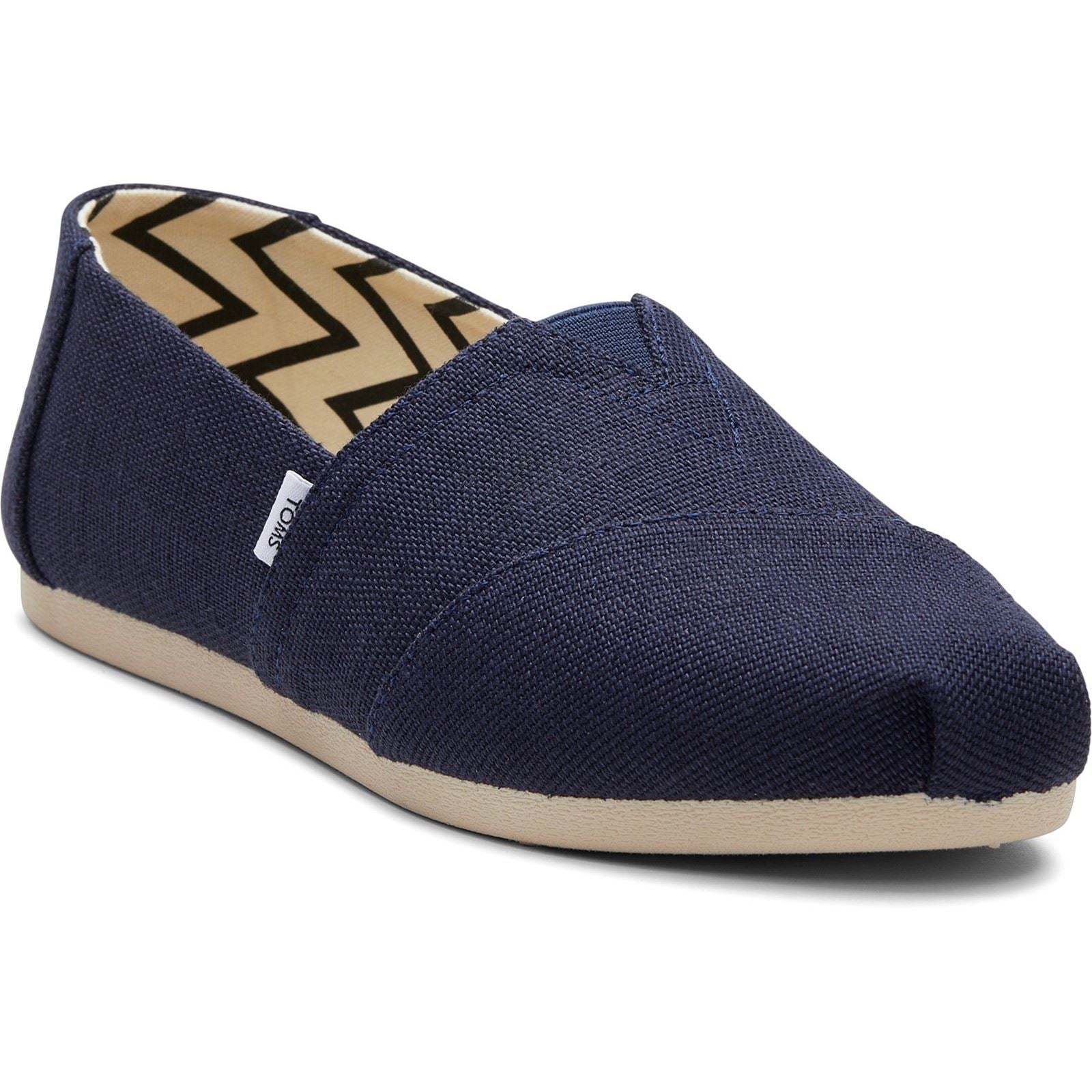TOMS Alpargata Classic Espadrilles En Coton Pour Femmes De Couleur Marine