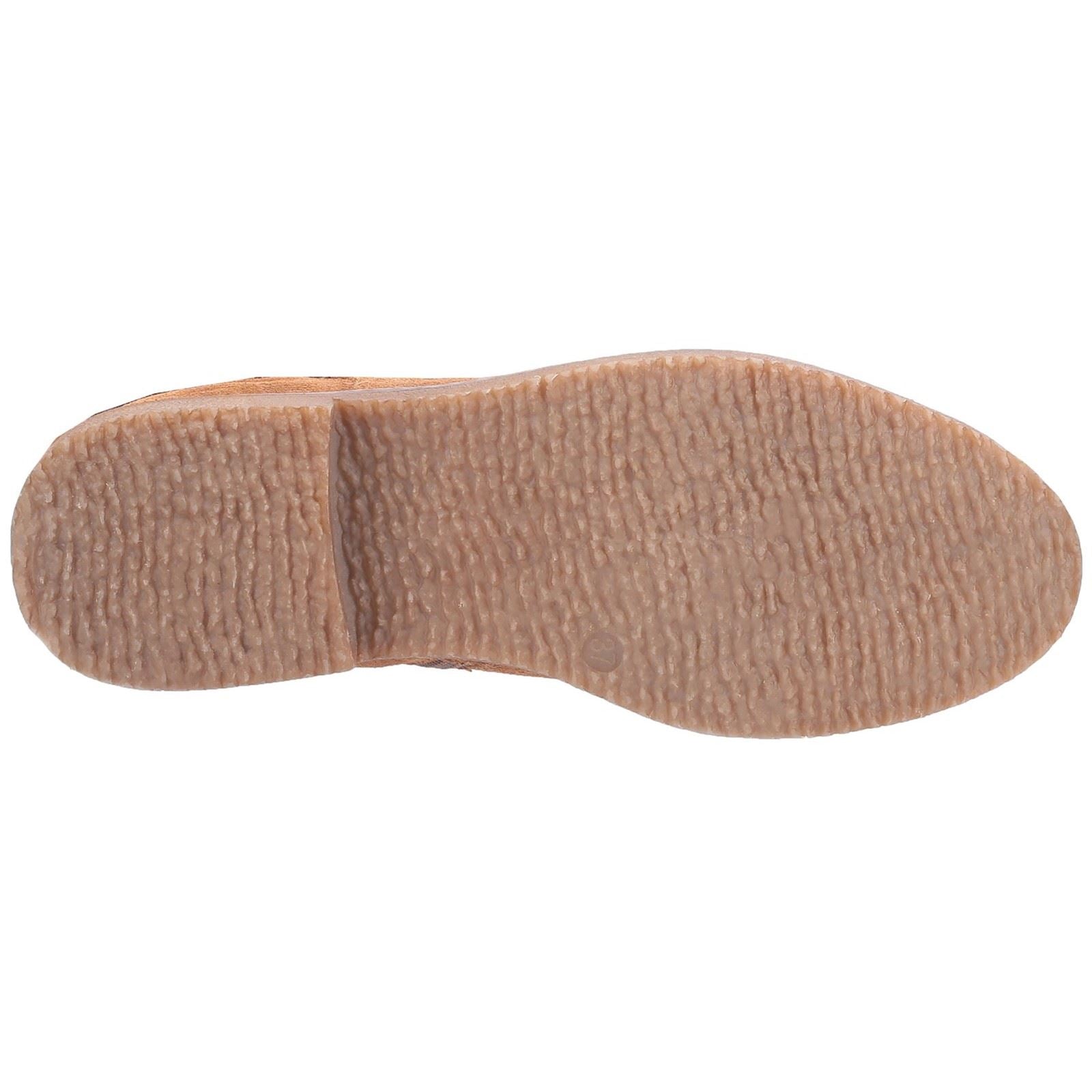 Hush Puppies Megan Wide Bottes En Daim Pour Femme En Couleur Beige