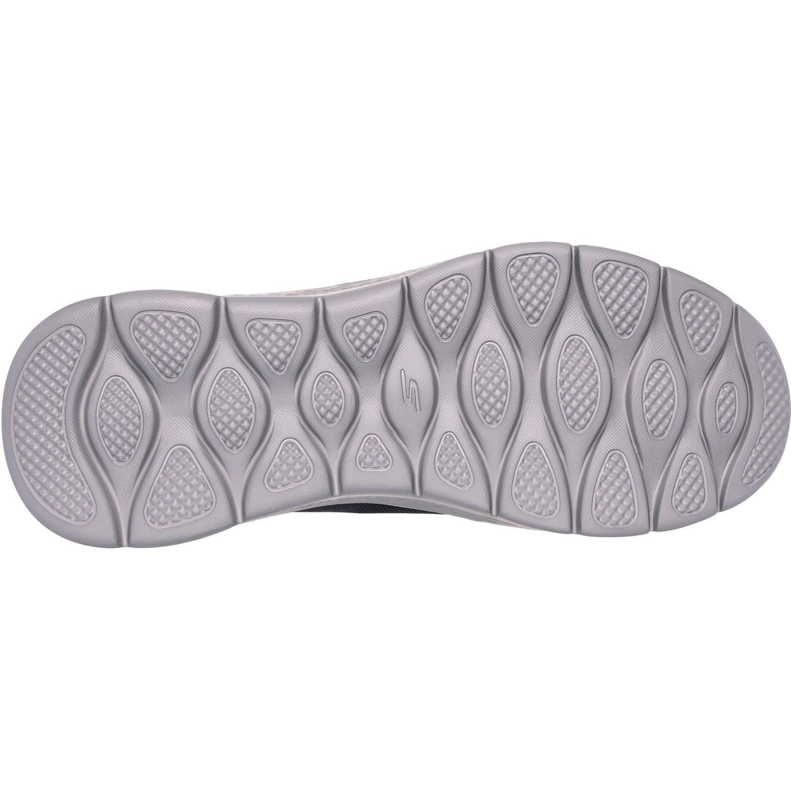 Skechers Go Walk Flex No Hands Baskets Homme En Synthétique Gris Foncé