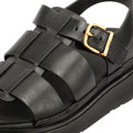 FitFlop GEN-FF Fisherman Sandales Noires Pour Femmes En Cuir
