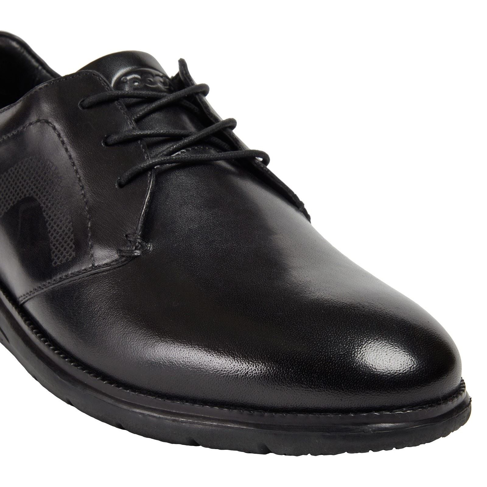 Pod Aston Chaussures Noires En Cuir Pour Homme À Lacets