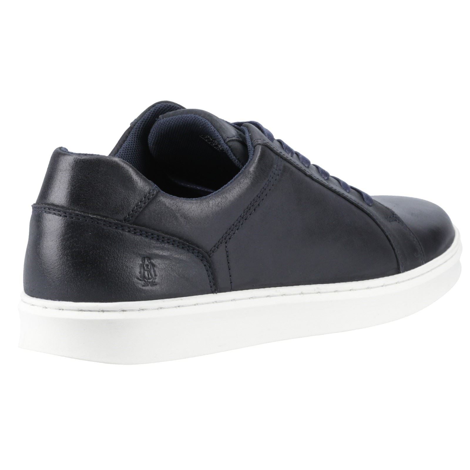 Hush Puppies Madden Chaussures De Sport Pour Homme En Cuir Bleu Marine