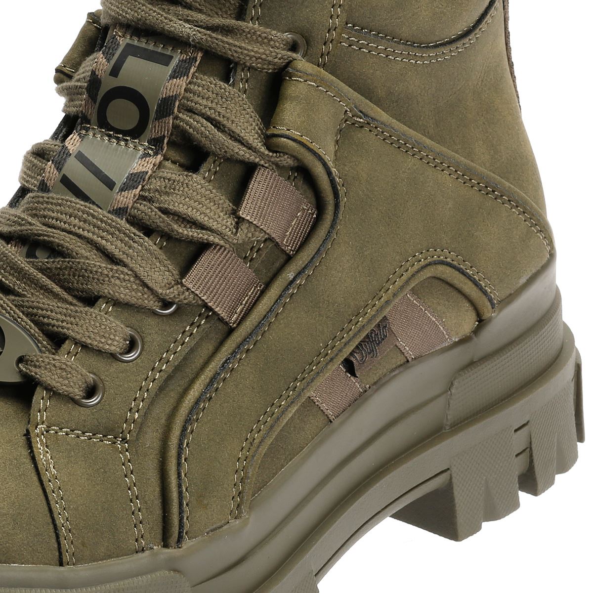 Buffalo Aspha NC Mid Bottes Vertes Pour Femmes
