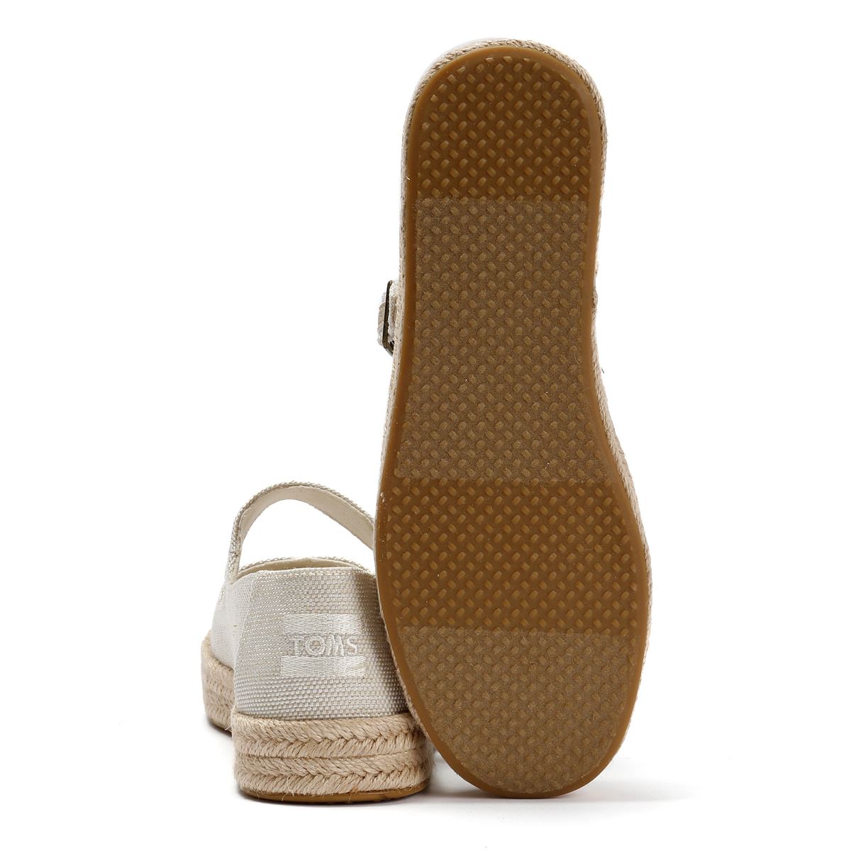 TOMS Carolina Mary Jane Espadrilles Blanches En Textile Pour Femmes