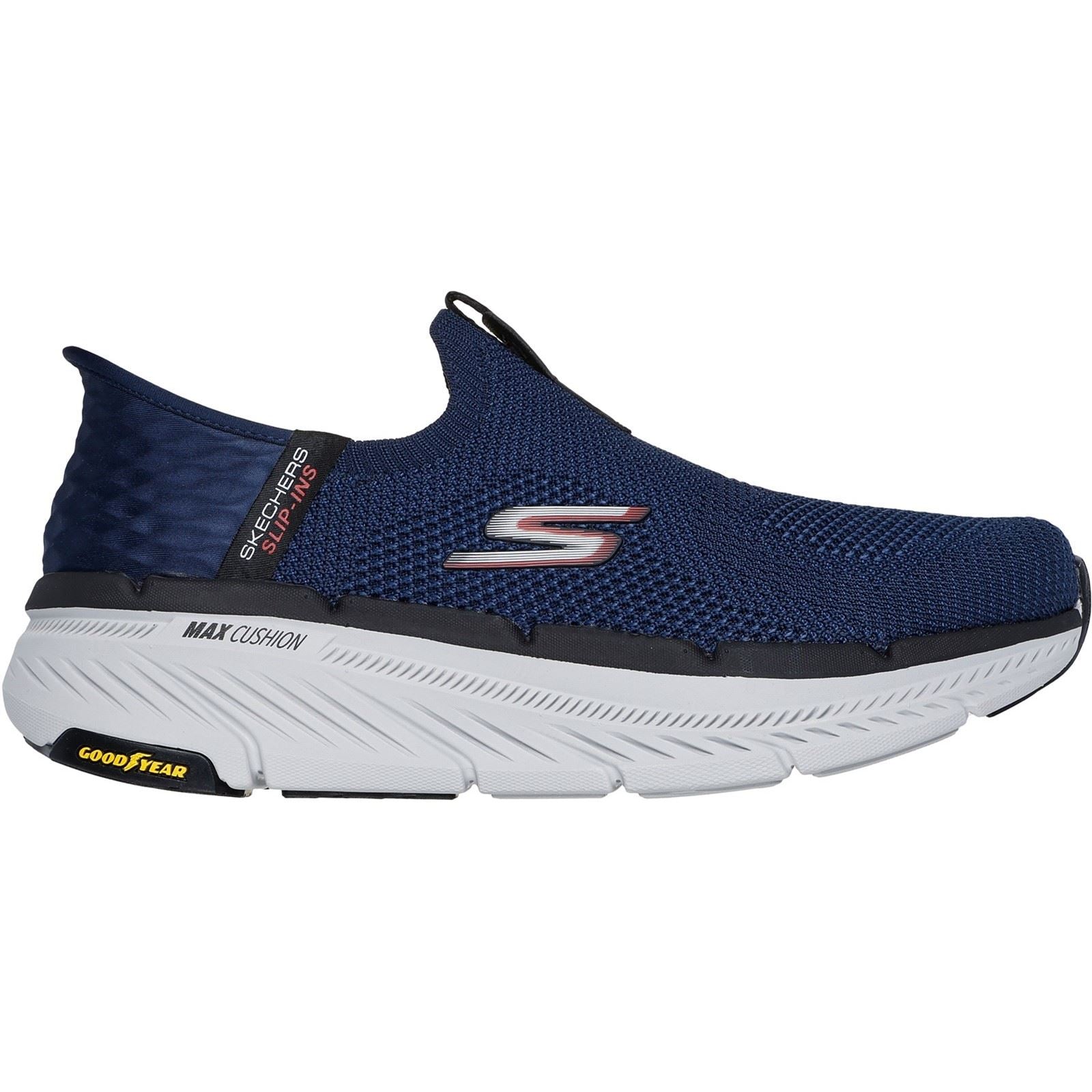 Skechers Max Cushioning Premier 2.0 Baskets Homme En Toile Bleu Marine
