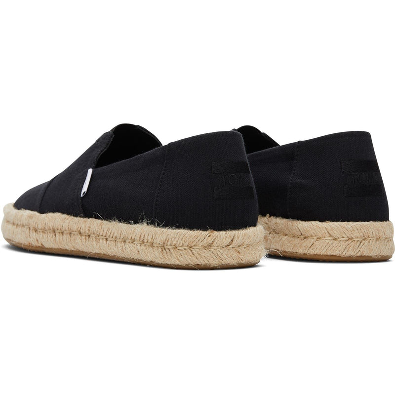 TOMS Alpargata Rope 2.0 Espadrilles Noires Pour Hommes En Coton 100%