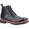 Cotswold Rissington Commando Bottes Noires En Cuir Pour Hommes