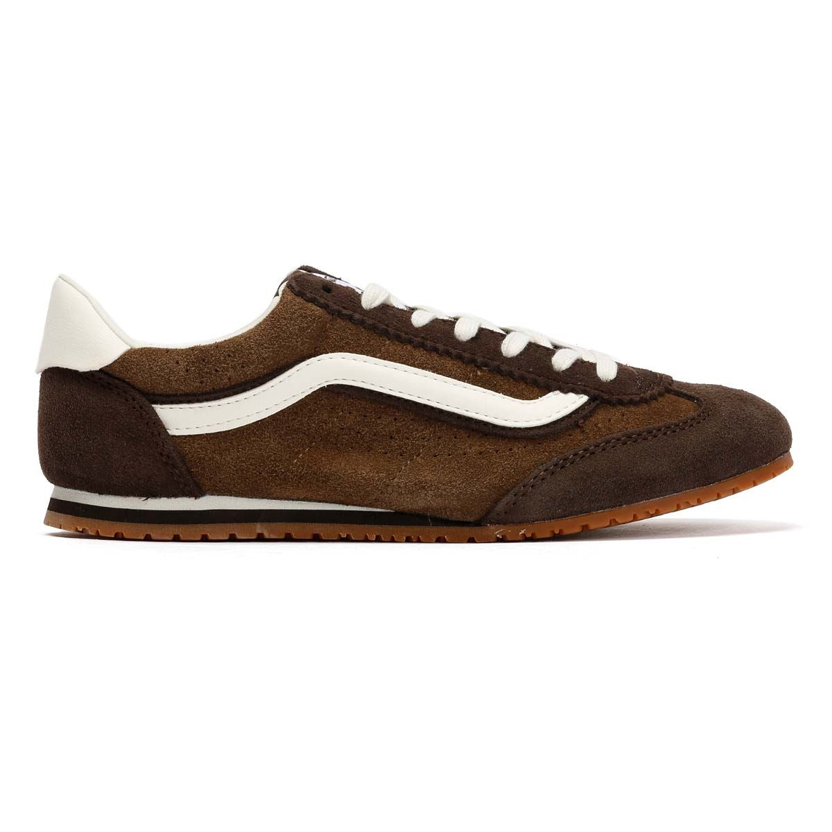 Vans Super Lowpro Baskets Brunes Pour Femmes Suede