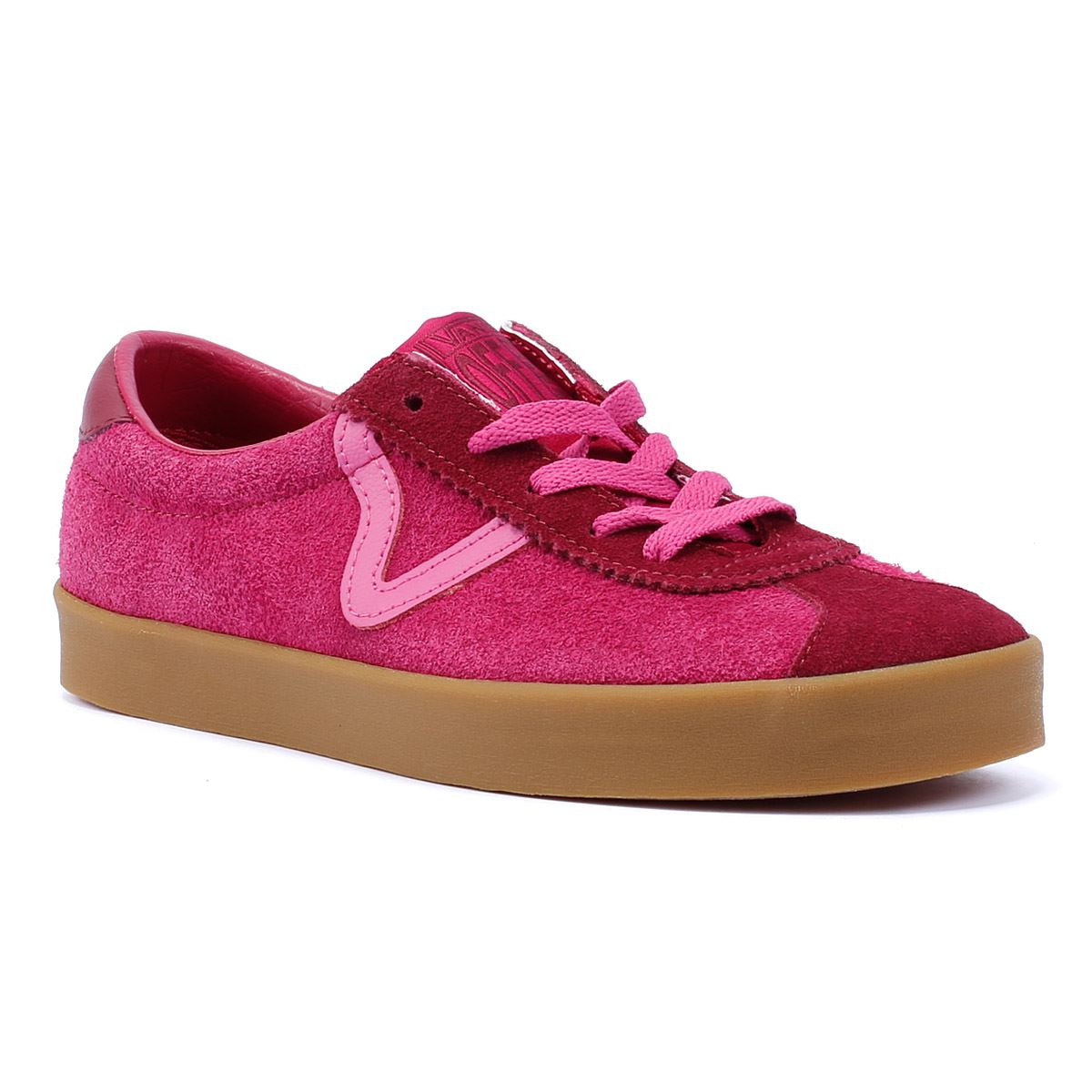 Vans Sport Low Baskets Femme En Daim Rose
