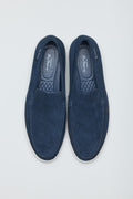 Ben Sherman Amarillo Chaussures Basses Bleues Pour Hommes En Suède